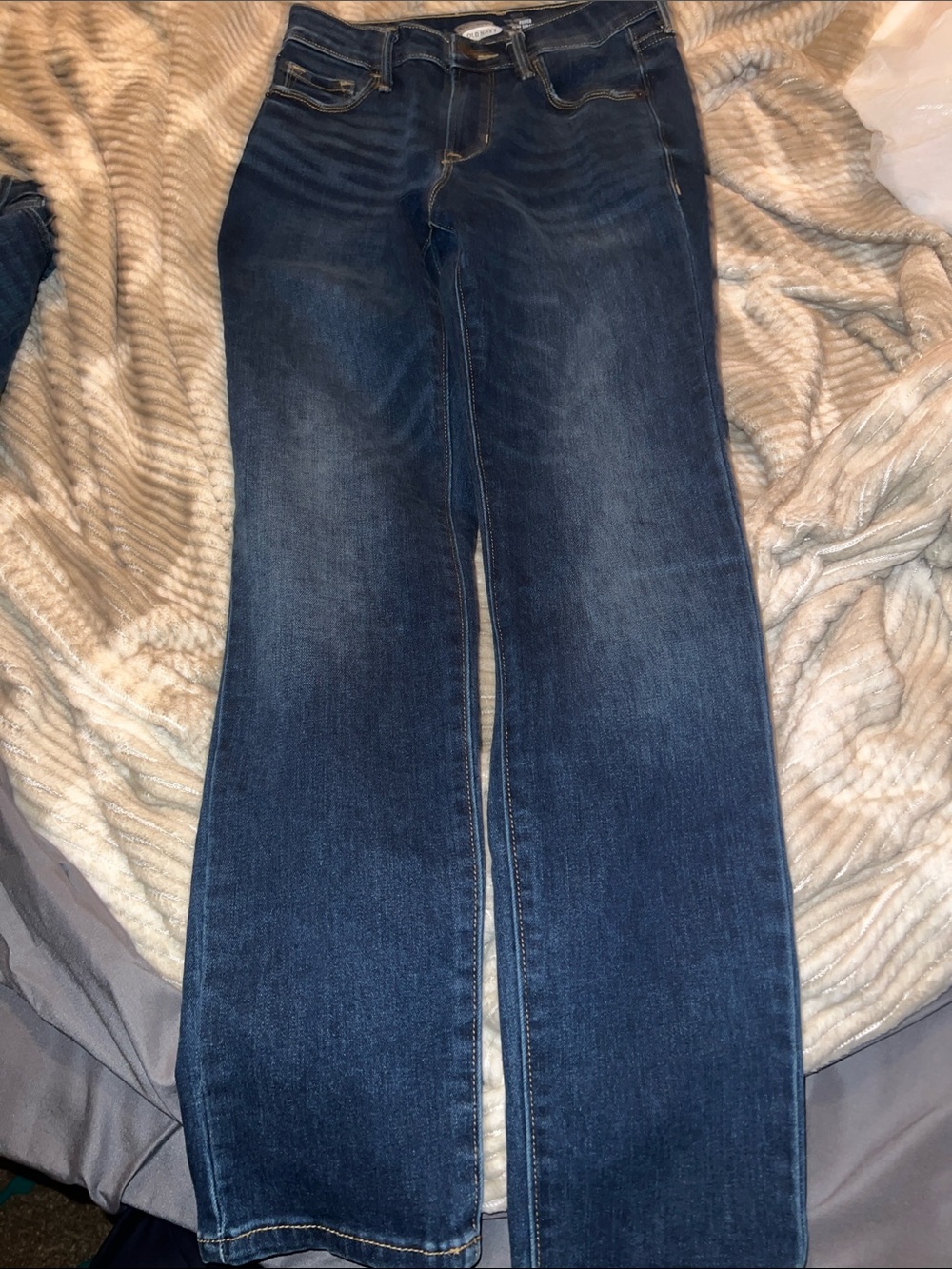 Old Navy Indigo High-Rise Straight Jeans